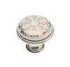 Knopok Rómeo 25mm porcelán ornament - V.P.F.MEDIUM s.r.o. Stavebné a nábytkové kovanie