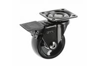 Koliesko nábytkové Calibro 50mm otočné s brzdou čierne - V.P.F.MEDIUM s.r.o. Stavebné a nábytkové kovanie