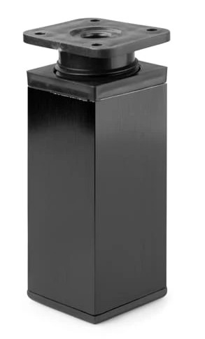 Noha nábytková DAK_27 40x40 150mm čierna AL - V.P.F.MEDIUM s.r.o. Stavebné a nábytkové kovanie