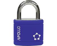 Zámok visiaci Apollo 35mm modrý 3 kľúče - V.P.F.MEDIUM s.r.o. Stavebné a nábytkové kovanie