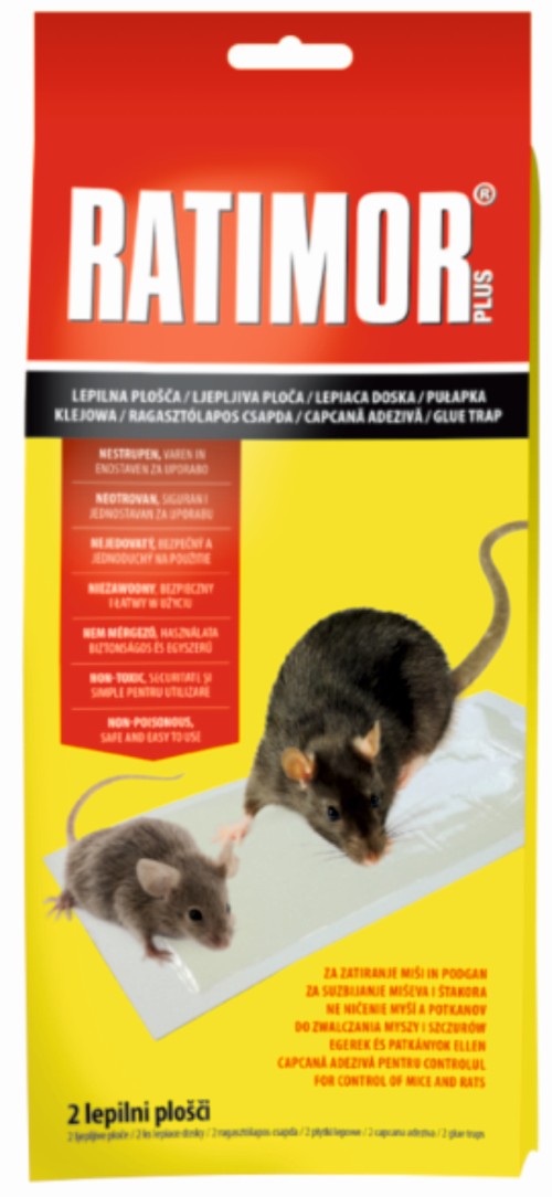 Lepidlo dosky na myši a potkany  2ks/bal Ratimor  - V.P.F.MEDIUM s.r.o. Stavebné a nábytkové kovanie