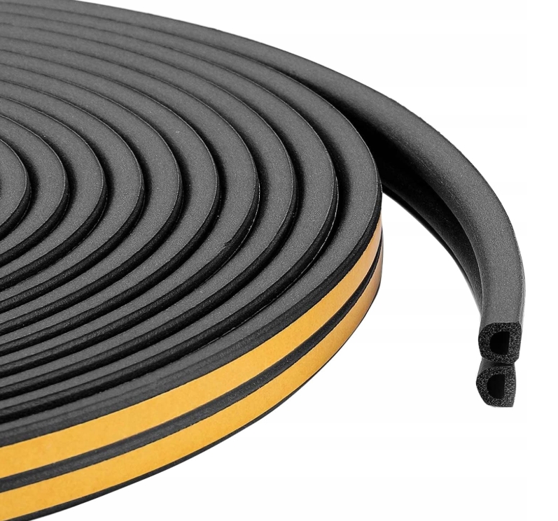 Tesnenie samolepiace 21x15mm "D" čierne /50m bal - V.P.F.MEDIUM s.r.o. Stavebné a nábytkové kovanie