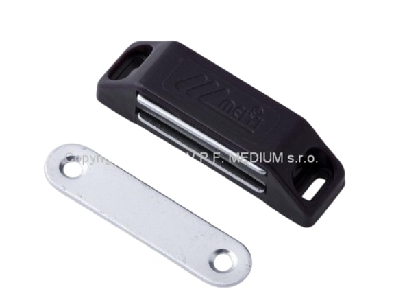 Sklapka magnet. MC 02A hnedá - V.P.F.MEDIUM s.r.o. Stavebné a nábytkové kovanie