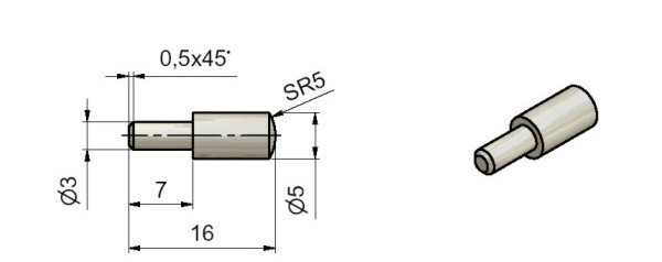 Podperka čipková 5/3mm Ni - V.P.F.MEDIUM s.r.o. Stavebné a nábytkové kovanie