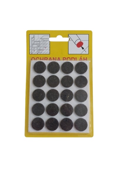 Ochrana filcová D-16mm 102 čierna - V.P.F.MEDIUM s.r.o. Stavebné a nábytkové kovanie