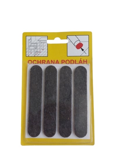 Ochrana filcová 16x92mm 107 čierna - V.P.F.MEDIUM s.r.o. Stavebné a nábytkové kovanie
