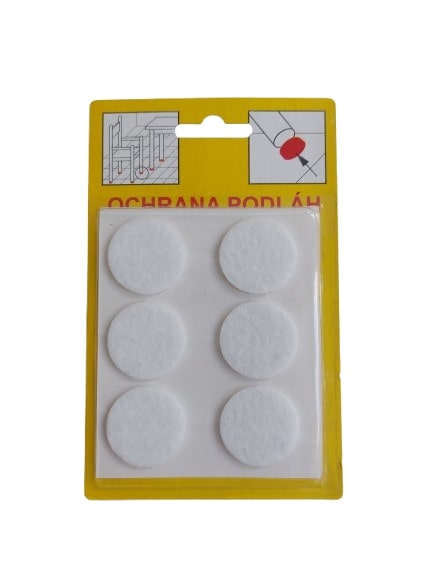 Ochrana filcová D-28mm 106 biela - Kov.náb.-príslušenstvo | ***