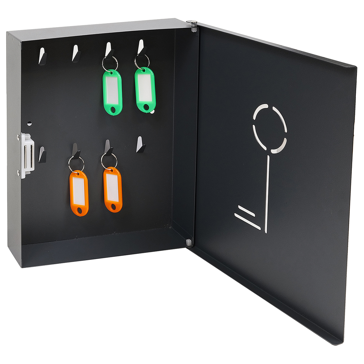 Skrinka na kľúče magnetická 8 háková antracit matná - V.P.F.MEDIUM s.r.o. Stavebné a nábytkové kovanie