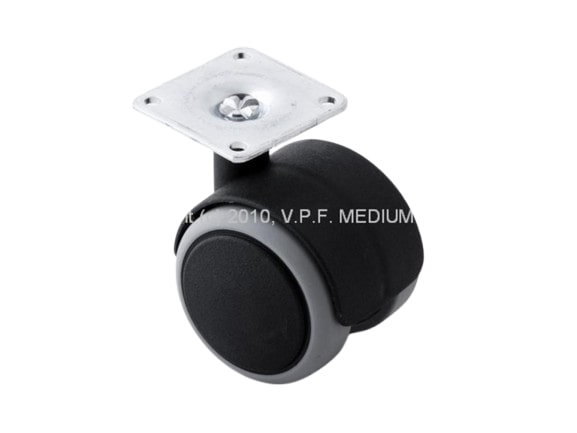 Koliesko A50G D42k čierne s gumou - V.P.F.MEDIUM s.r.o. Stavebné a nábytkové kovanie