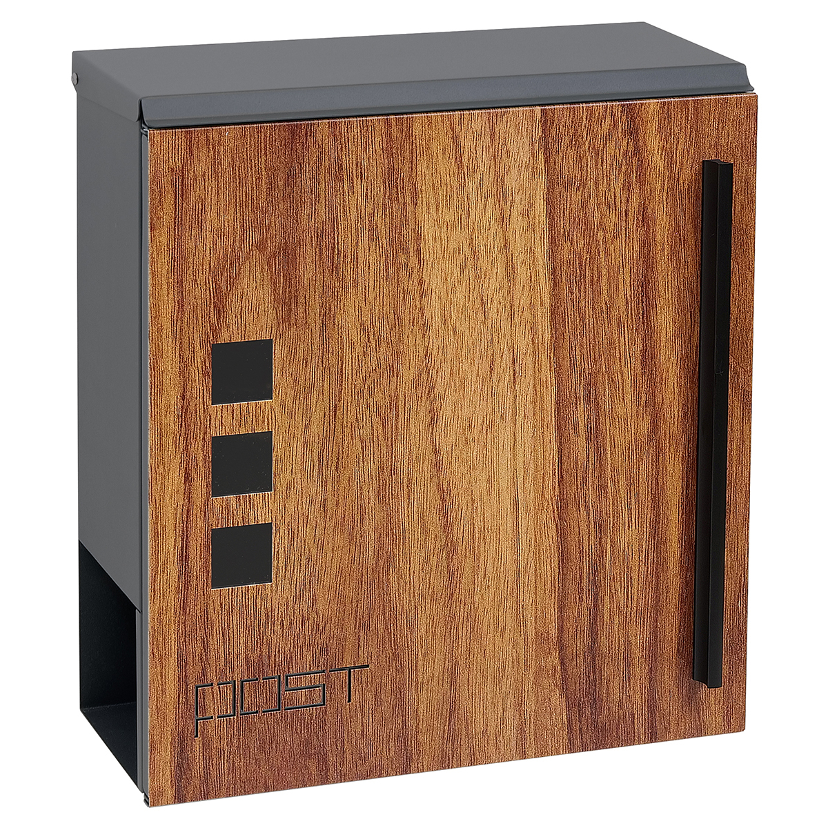Schránka Waterproof 310x345x115mm drevo /antracit matná - V.P.F.MEDIUM s.r.o. Stavebné a nábytkové kovanie