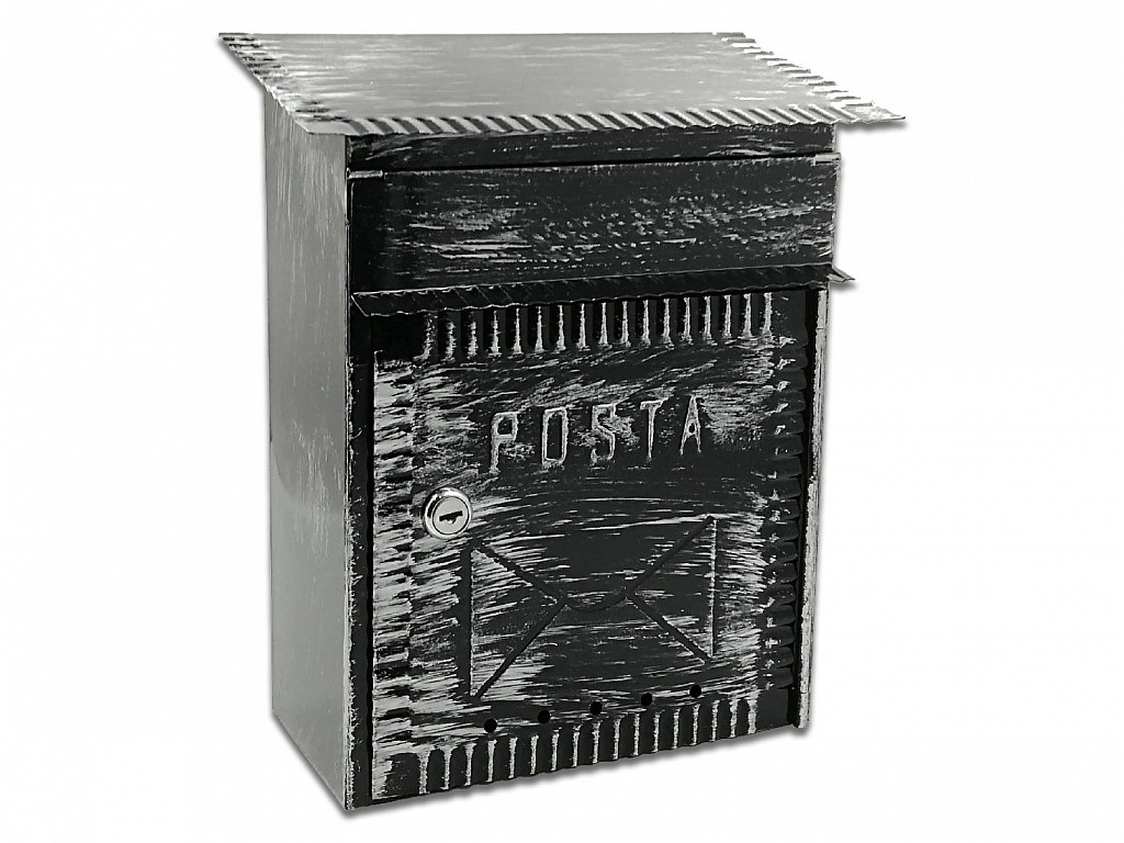 Schránka Roman 270x320x110/130mm čierna - Schránky domové | ***