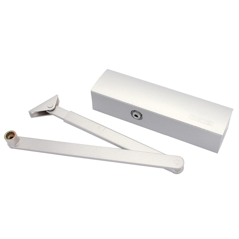 Samozatvárač Geze TS2000 NV BC s ramenom strieborný - V.P.F.MEDIUM s.r.o. Stavebné a nábytkové kovanie