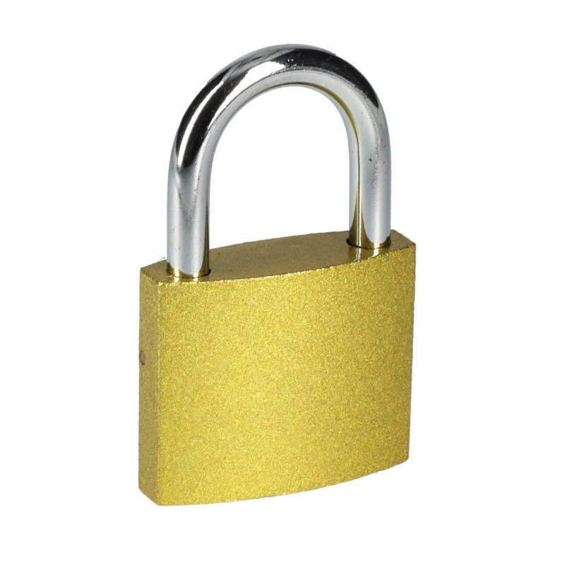 Zámok visiaci AB 40mm, mix farieb, 3 kľ. - V.P.F.MEDIUM s.r.o. Stavebné a nábytkové kovanie