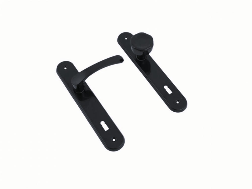 Michaela K+G V/90 čierna otočná - Kovanie dverové-interiérové | ***