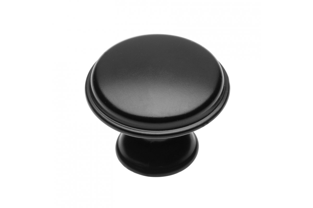 Knopok Cento čierny matný - V.P.F.MEDIUM s.r.o. Stavebné a nábytkové kovanie