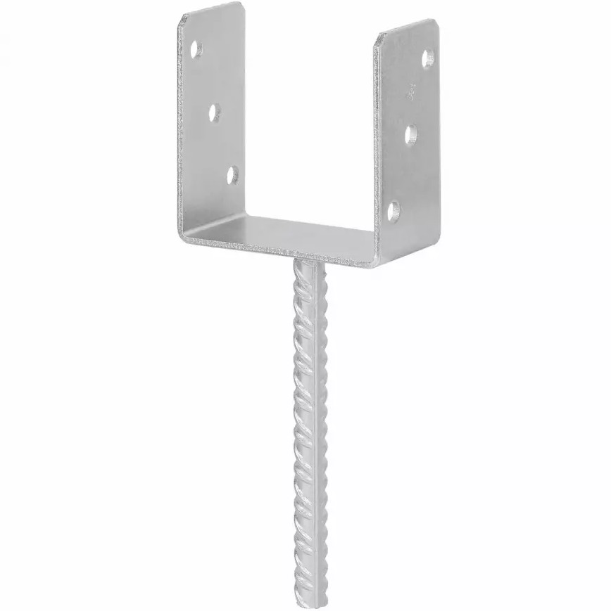 Pätka"U"úzka 120x60x120 D18x200mm na zabetónovanie  - V.P.F.MEDIUM s.r.o. Stavebné a nábytkové kovanie